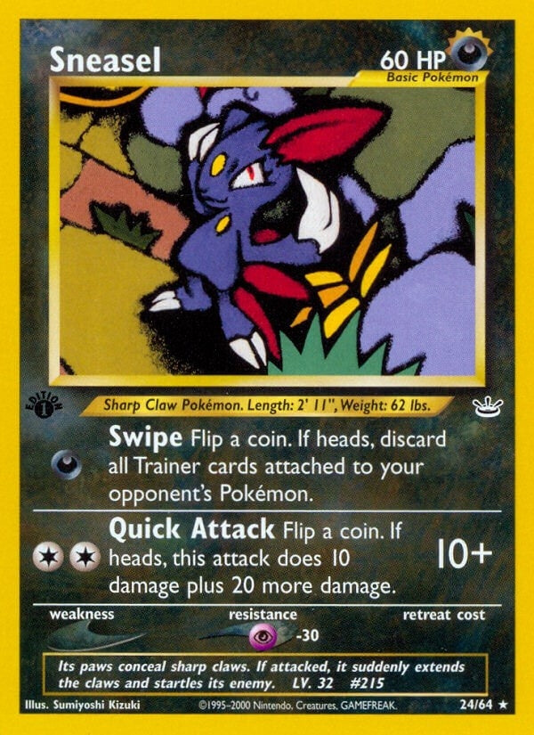 Image for Sneasel (24/64) - Pokemon
