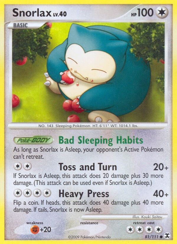 Image for Snorlax (81) (81/111) - Pokemon