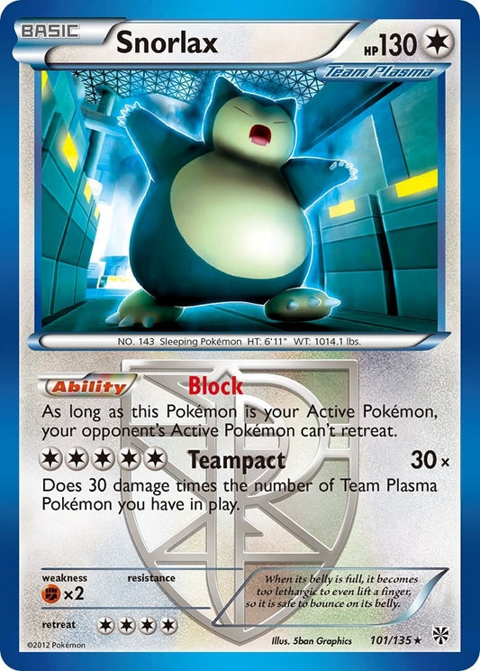 Image for Snorlax (Team Plasma) (101/135) - Pokemon