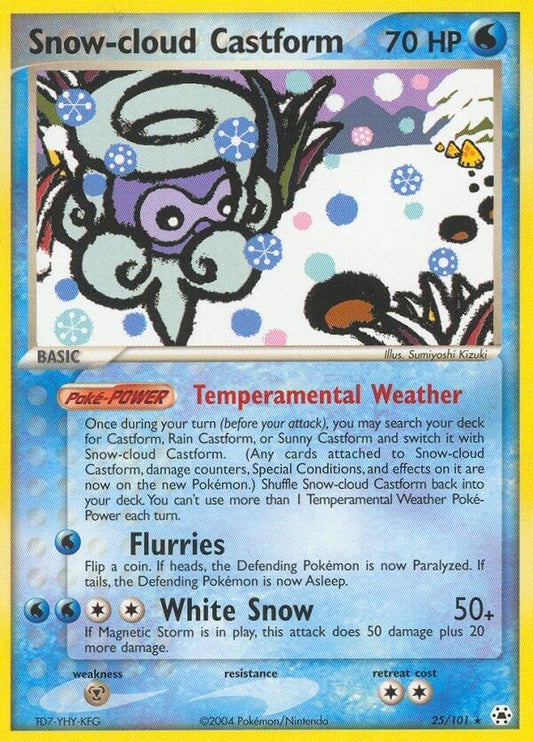 Image for Snow-cloud Castform (25/101) - Pokemon