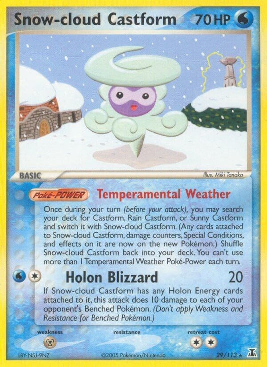 Image for Snow-cloud Castform (29/113) - Pokemon