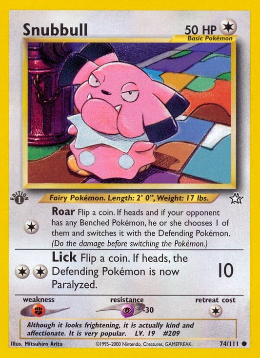 Image for Snubbull (074/111) - Pokemon