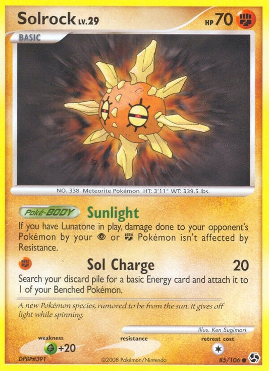 Image for Solrock (85/106) - Pokemon