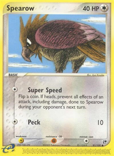 Image for Spearow (81/100) - Pokemon