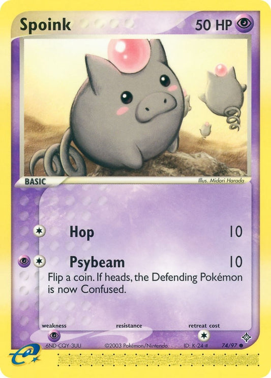 Image for Spoink (74/97) - Pokemon