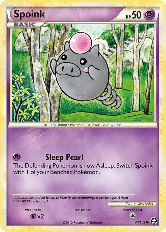 Image for Spoink (77/102) - Pokemon