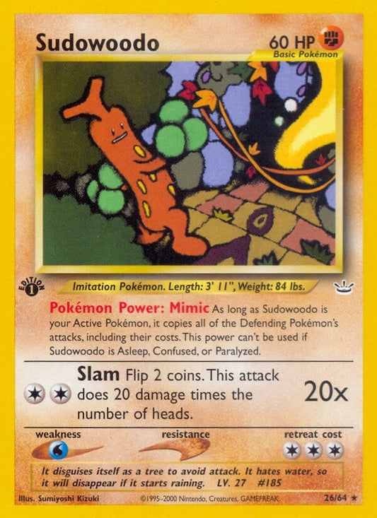 Image for Sudowoodo (26/64) - Pokemon