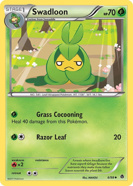 Image for Swadloon (6) (6/98) - Pokemon
