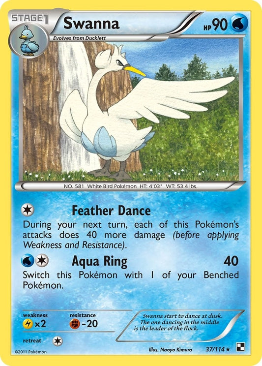 Image for Swanna (37/114) - Pokemon