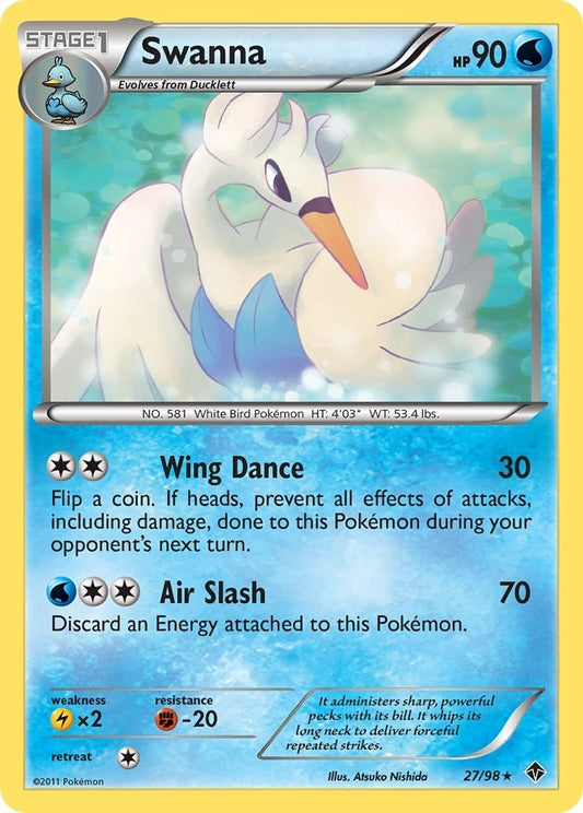 Image for Swanna (27/98) - Pokemon