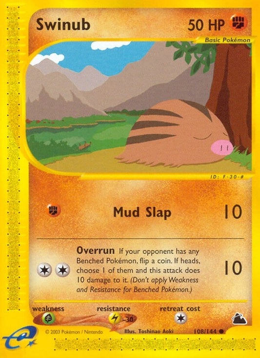 Image for Swinub (108) (108/144) - Pokemon
