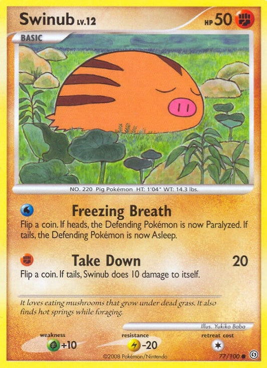 Image for Swinub (77/100) - Pokemon
