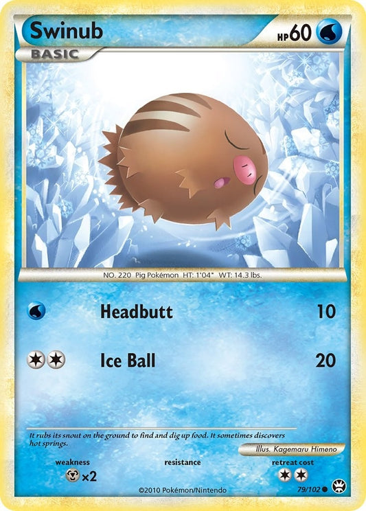 Image for Swinub (79/102) - Pokemon