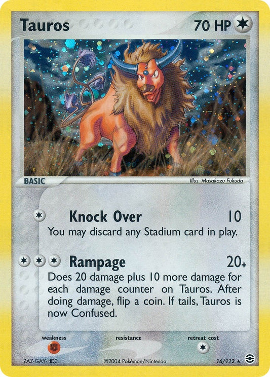 Image for Tauros (16/112) - Pokemon
