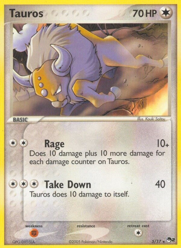 Image for Tauros (005/017) - Pokemon
