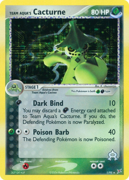 Image for Team Aqua's Cacturne (1/95) - Pokemon