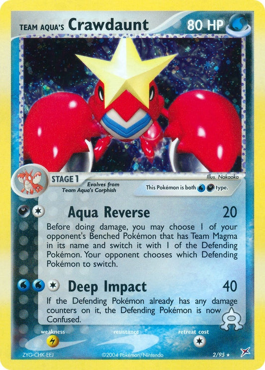 Image for Team Aqua's Crawdaunt (2/95) - Pokemon
