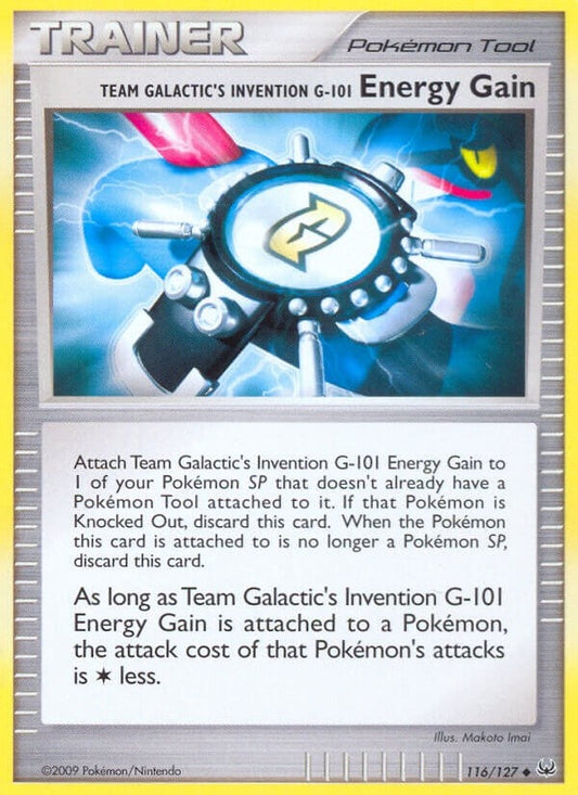 Image for Team Galactic's Invention G-101 Energy Gain (116/127) - Pokemon