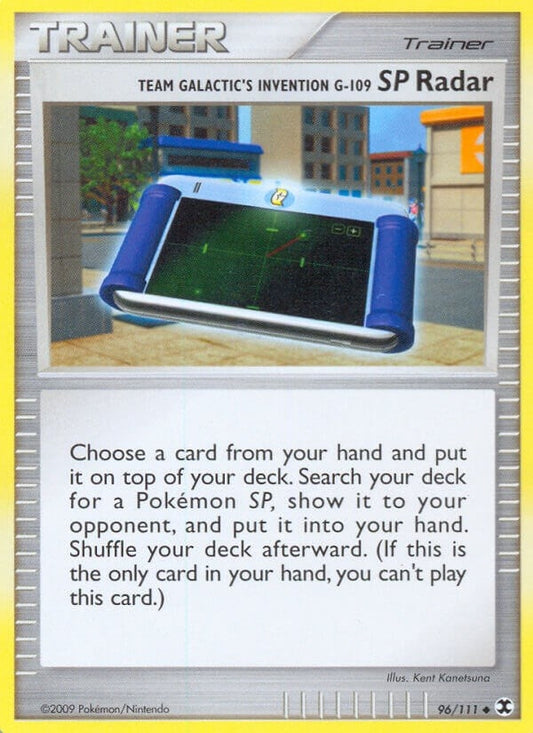 Image for Team Galactic's Invention G-109 SP Radar (96/111) - Pokemon