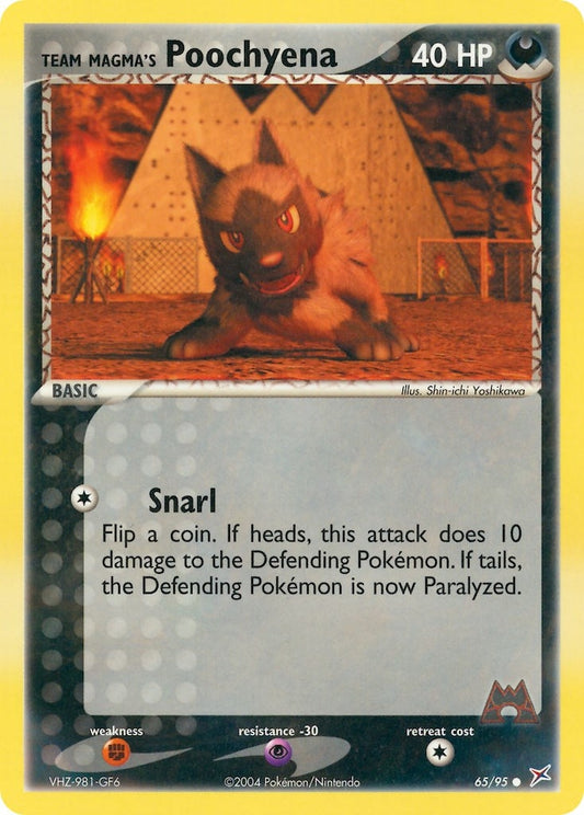 Image for Team Magma's Poochyena (65/95) - Pokemon