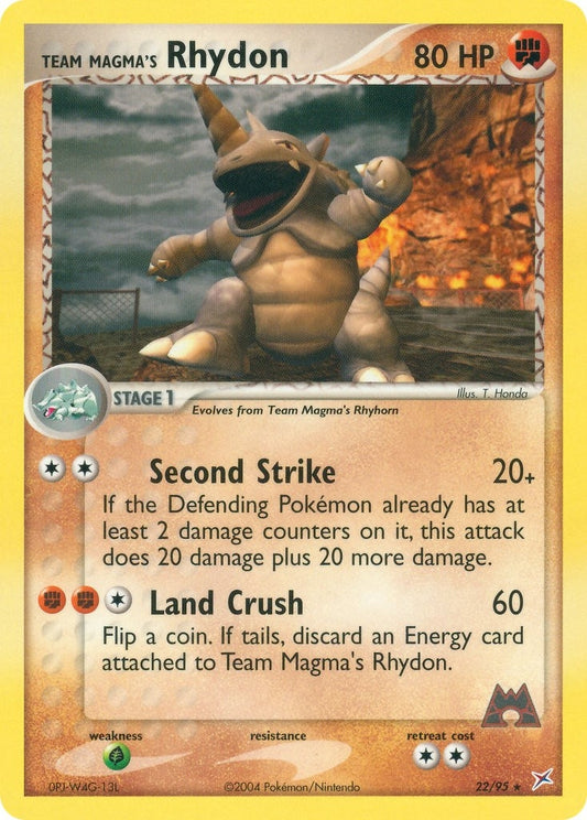 Image for Team Magma's Rhydon (22/95) - Pokemon