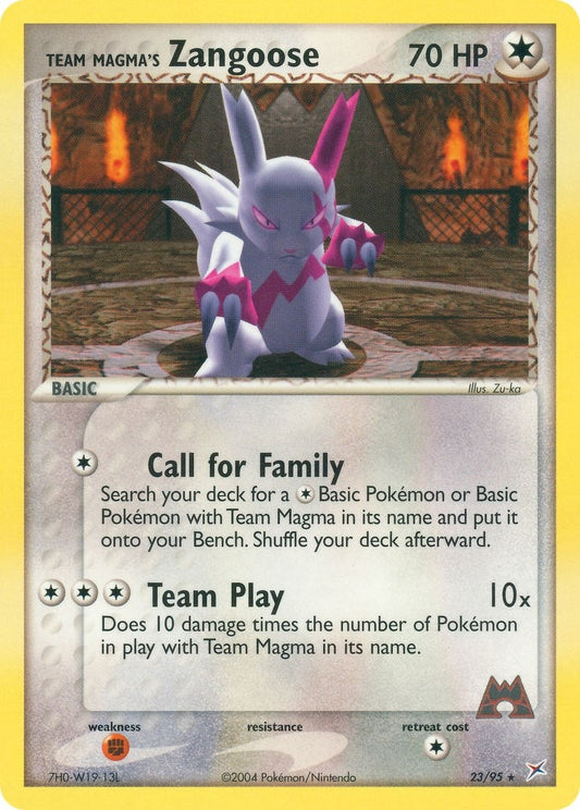 Image for Team Magma's Zangoose (23/95) - Pokemon