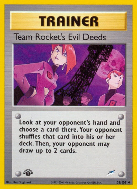 Image for Team Rocket's Evil Deeds (103/105) - Pokemon