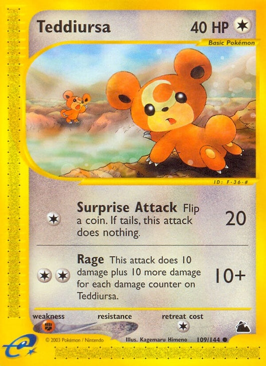 Image for Teddiursa (109/144) - Pokemon