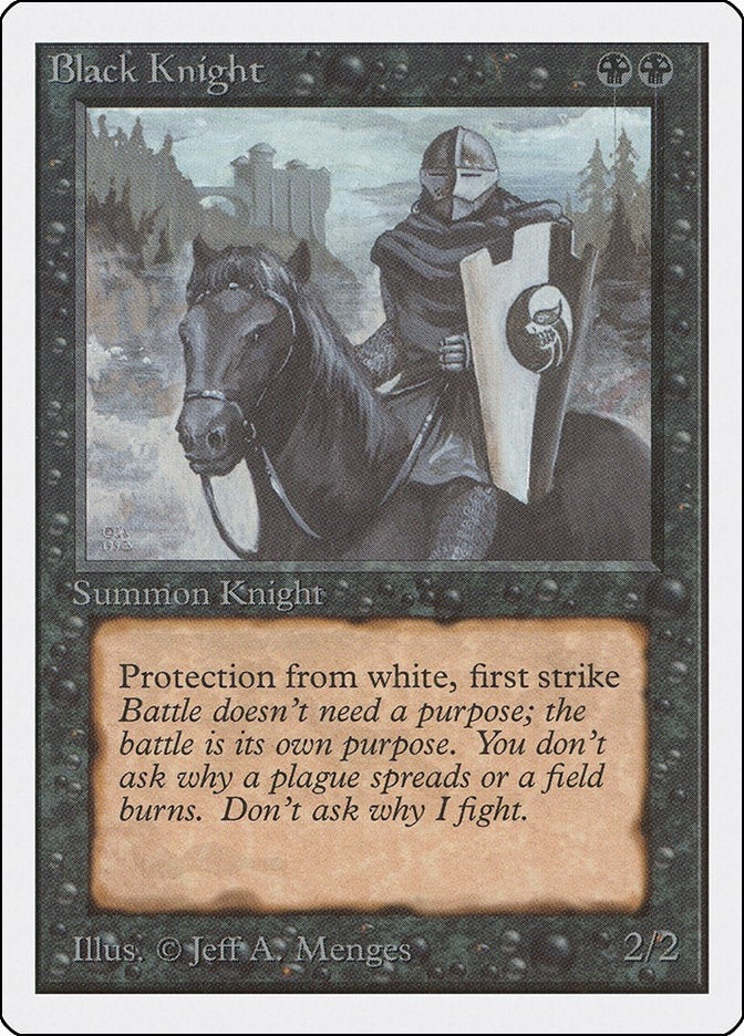 Image for Black Knight - Magic: The Gathering