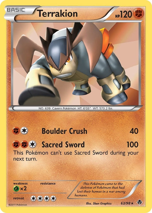 Image for Terrakion (63/98) - Pokemon