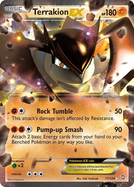 Image for Terrakion EX (71/124) - Pokemon
