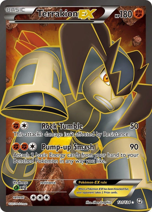 Image for Terrakion EX (121 Full Art) (121/124) - Pokemon