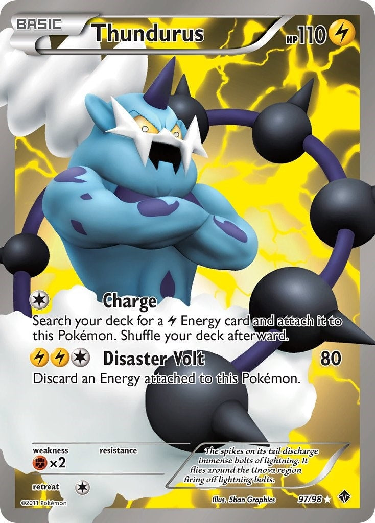 Image for Thundurus (97 Full Art) (97/98) - Pokemon