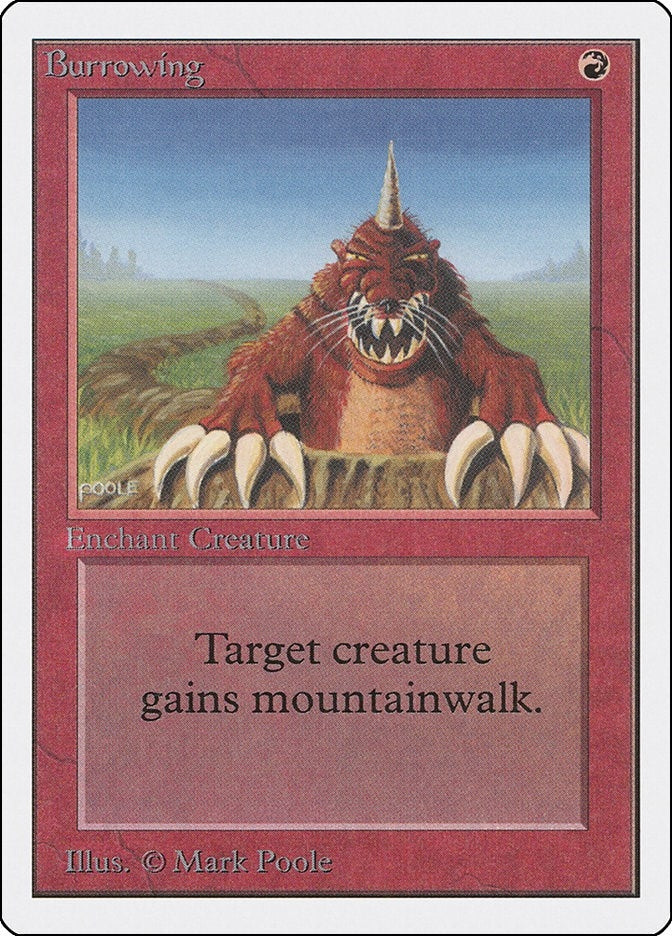 Image for Burrowing - Magic: The Gathering