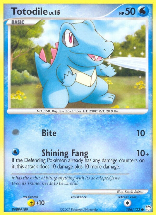 Image for Totodile (106/123) - Pokemon