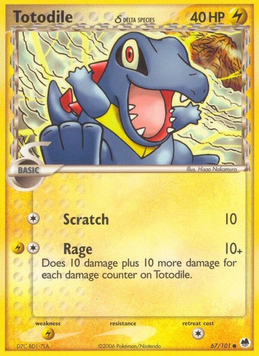 Image for Totodile (Delta Species) (67/101) - Pokemon