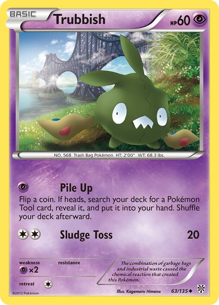 Image for Trubbish (63) (63/135) - Pokemon