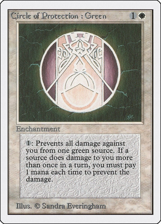 Image for Circle of Protection: Green - Magic: The Gathering