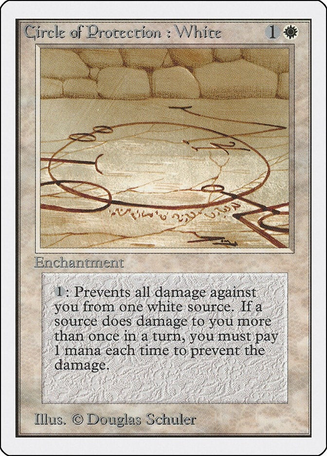 Image for Circle of Protection: White - Magic: The Gathering