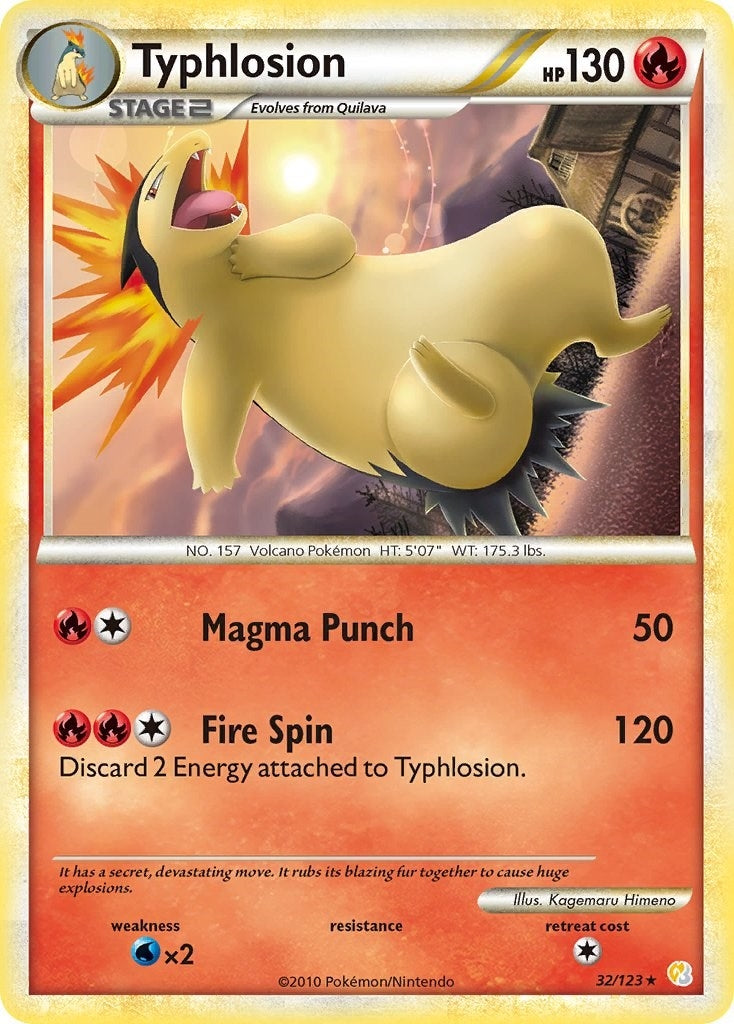 Image for Typhlosion (32/123) - Pokemon