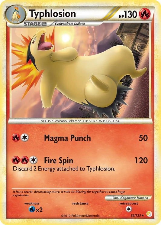 Image for Typhlosion (32/123) - Pokemon