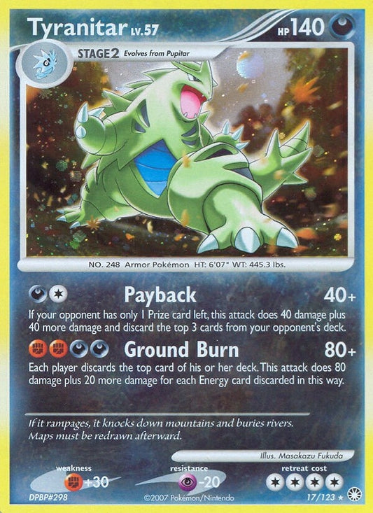 Image for Tyranitar (17/123) - Pokemon