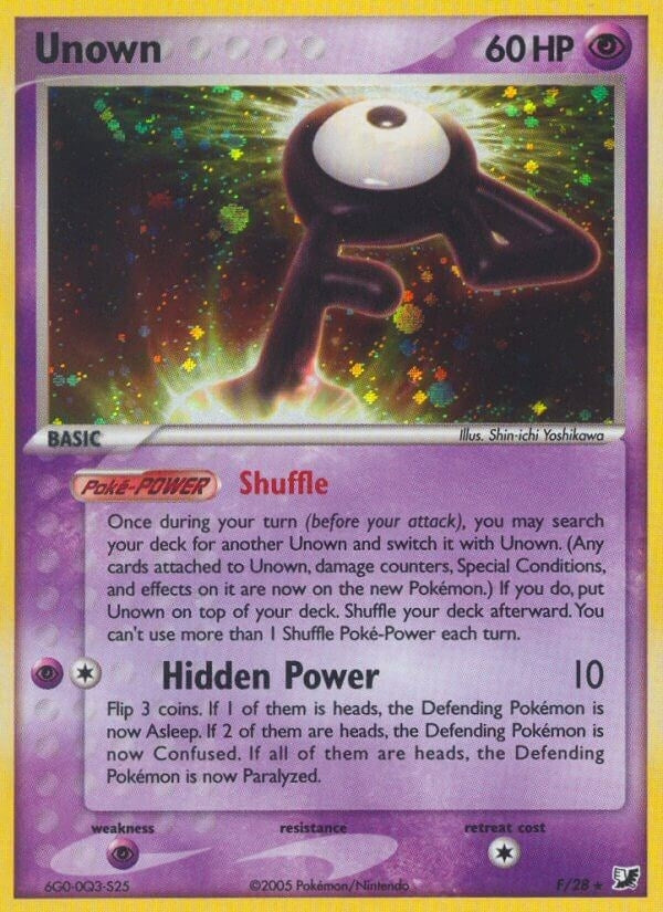 Image for Unown (F) (F/28) - Pokemon