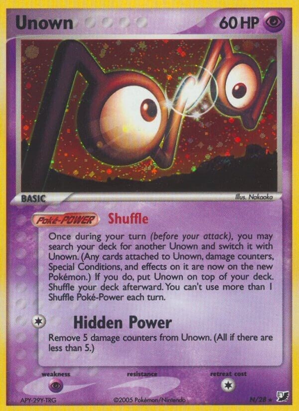 Image for Unown (N) (N/28) - Pokemon