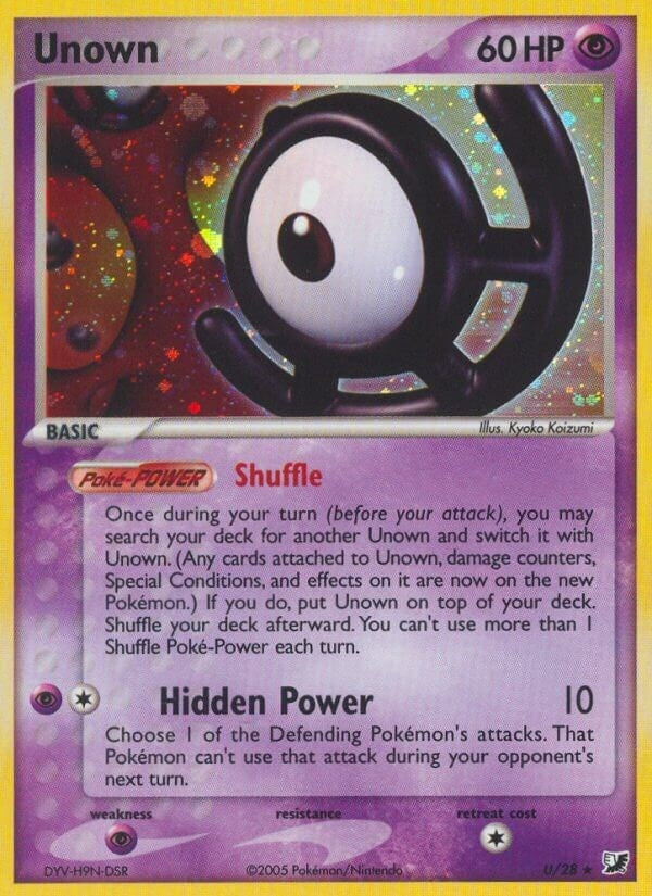 Image for Unown (U) (U/28) - Pokemon