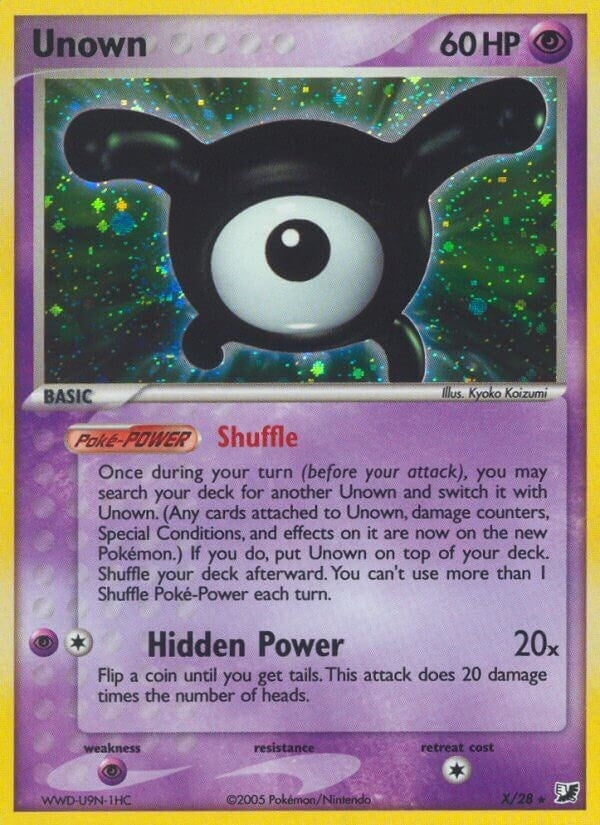 Image for Unown (X) (X/28) - Pokemon