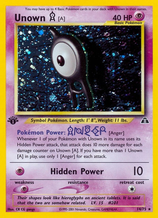 Image for Unown [A] (14) (14/75) - Pokemon