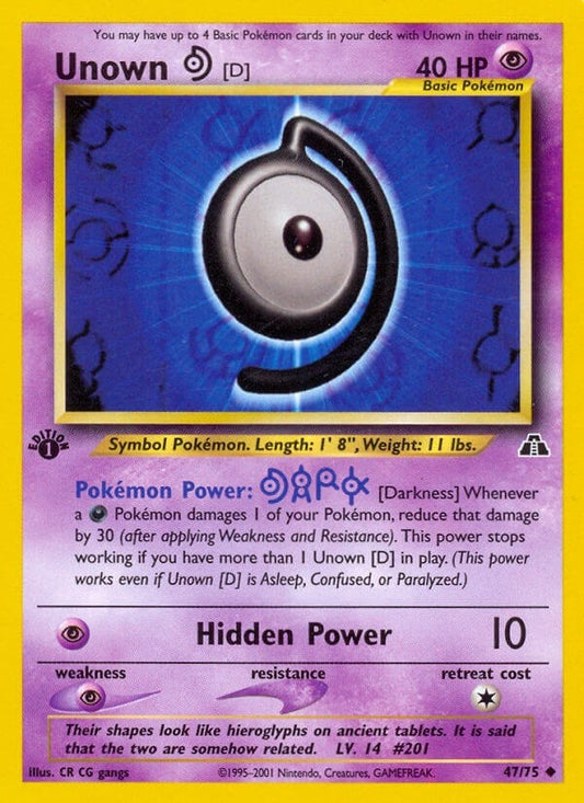 Image for Unown [D] (47/75) - Pokemon