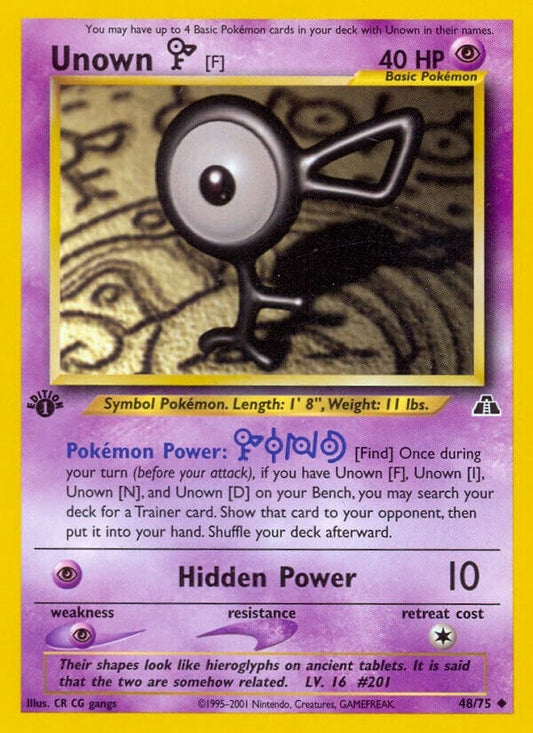 Image for Unown [F] (48/75) - Pokemon