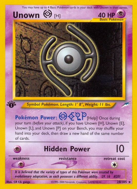 Image for Unown [H] (028/105) - Pokemon
